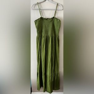 Forest green Anthropologie summer dress